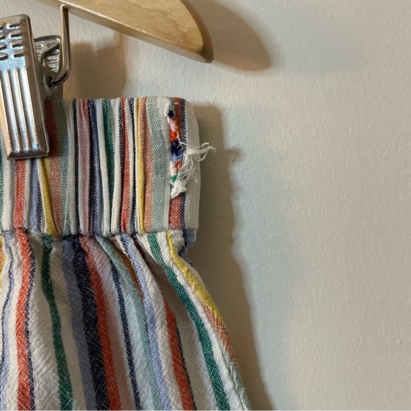 Prosecco Linen blend Striped Button-Front Skirt size 16 - Picture 7 of 7